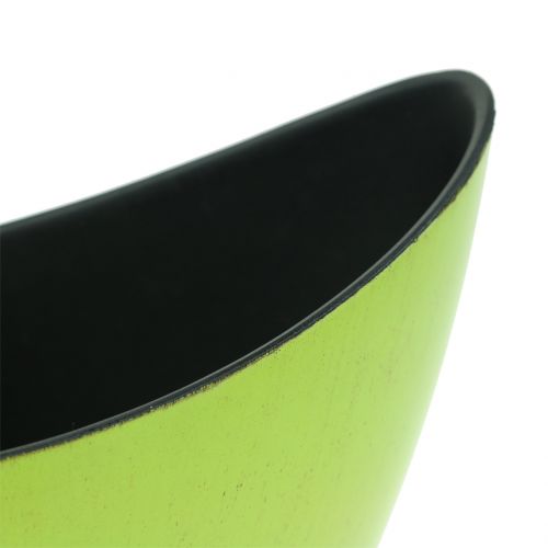 Floristik24 Dekorativní miska květináč zelená 20cm x 9cm H11,5cm