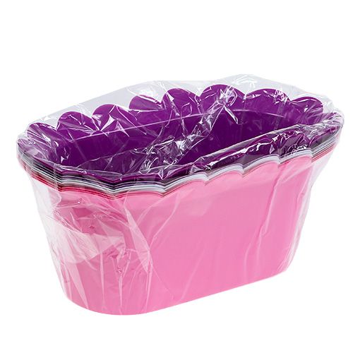 Floristik24 Plastový květináč oválný zadek. 21 cm x 11 cm x 9,5 cm 10ks