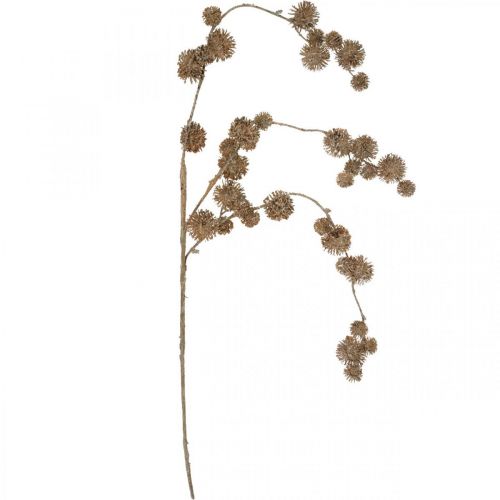 položky Dekorativní větvový platan s plody Podzimní dekorace Umělý platan Hnědý L82cm Ø2-4cm