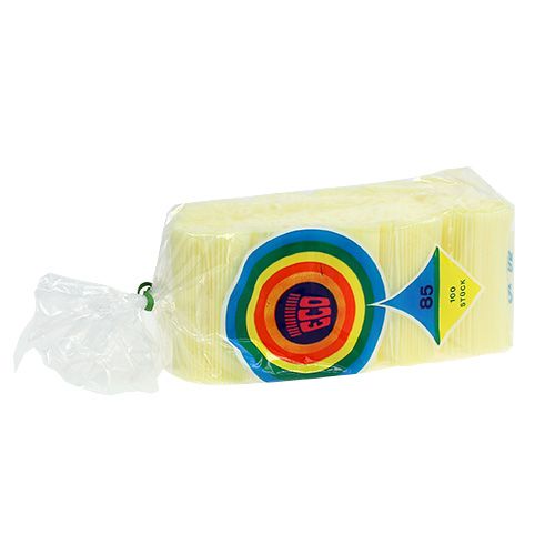 Floristik24 Plisované manžety světle žluté 8,5cm 100p.