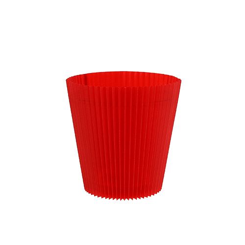 Plisované manžety červené 8,5cm 100 kusů