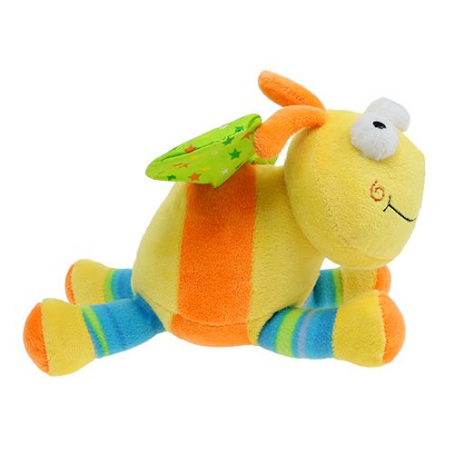 Floristik24 Plyšový motýl 22,5 cm žlutý