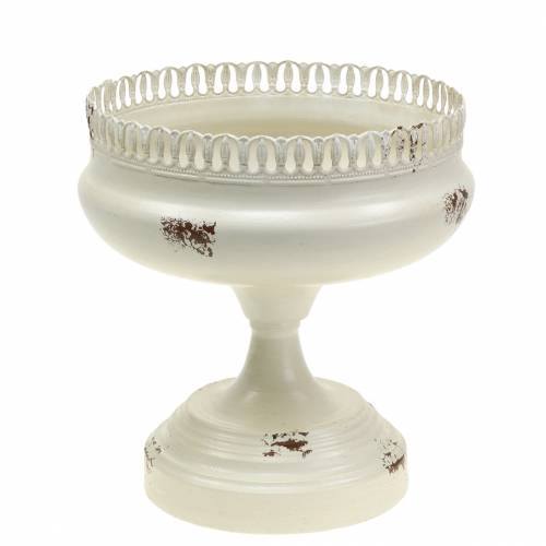 Floristik24 Pohár na rostliny Kalich Antique Cream Ø20cm V20cm 1 ks