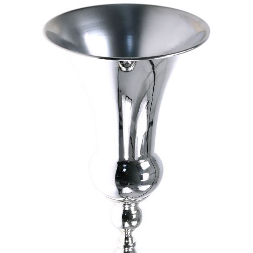 Floristik24 Váza na šálek stříbrná Ø25cm V98cm