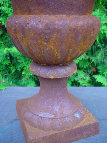 Floristik24 Litinový hrnek rezavě červený V55cm Ø40cm