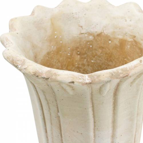 Floristik24 Květináč, kelímkový tulipán, ozdobný pohár, amfora na sázení Ø14,5cm V25,5cm