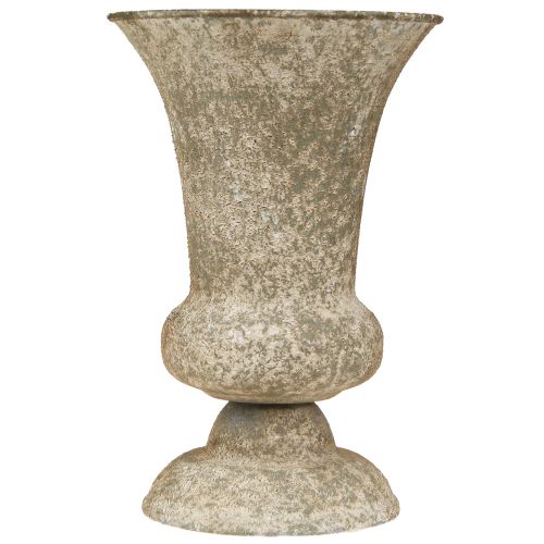položky Váza na šálek Kovová starožitná ozdobná váza Základna Ø16,5cm H24cm