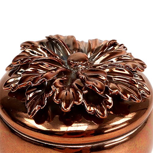 Floristik24 Porcelánová dóza měděná Ø7,5cm V6cm