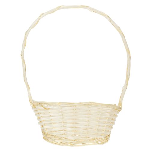 Dárkový koš 27cm x 18cm V43cm světlý | Floristik24.cz