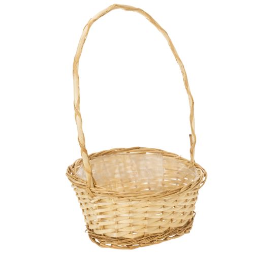 Dárkový koš cca 30 cm x 23 cm, světlá barva nakoupit | Floristik24.cz