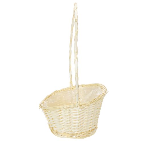 Dárkový koš cca 38 cm x 27 cm, světlá barva | Floristik24.cz