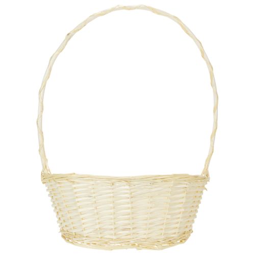 Dárkový koš cca 38 cm x 27 cm, světlá barva | Floristik24.cz