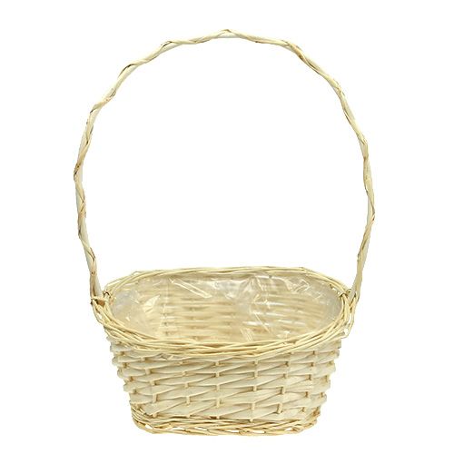 položky Dárkový koš cca 30 cm x 23 cm světlý