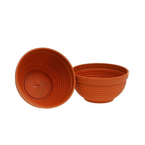Floristik24 R-miska plastová terakota Ø17cm, 10ks
