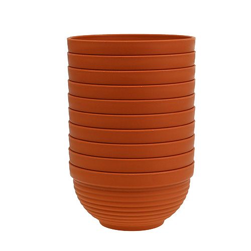 položky R-miska plastová terakota Ø19cm, 10 kusů
