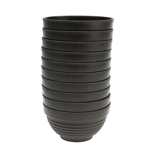 položky R-miska plastová antracitová Ø13cm, 10 kusů
