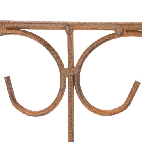 položky Kovová zahradní mřížka z kůlů pro květinové záhony a všestrannou zahradní dekoraci, 60 cm