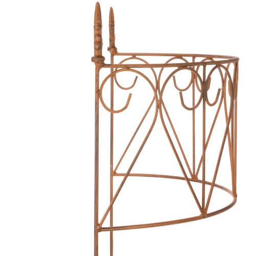 položky Kovová zahradní mřížka z kůlů pro květinové záhony a všestrannou zahradní dekoraci, 60 cm