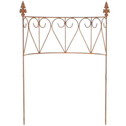 položky Kovová zahradní mřížka z kůlů pro květinové záhony a všestrannou zahradní dekoraci, 60 cm