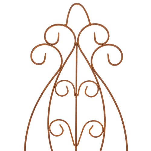 položky Kovová zahradní treláž, dekorativní opora pro popínavé rostliny, 93 cm