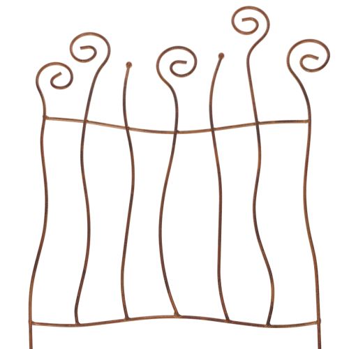 Trellis, pomůcka na lezení, zakřivený kov, umělecká zahradní dekorace, 72 cm