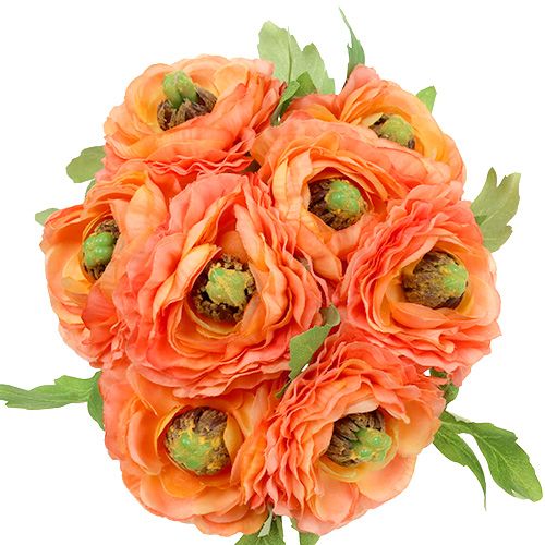 Floristik24 Ranunculus oranžový 27cm 8ks