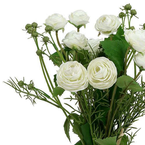 Floristik24 Kytice Ranunculus bílá 42cm