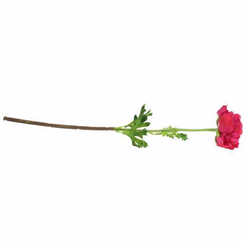 Floristik24 Ranunculus tmavě růžový umělý 51cm
