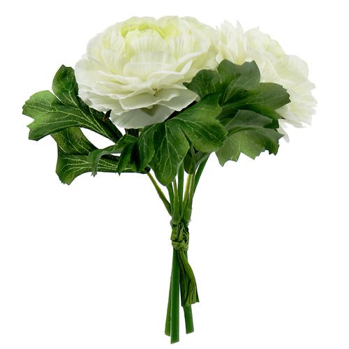 Floristik24 Kytice Ranunculus bílá L18cm