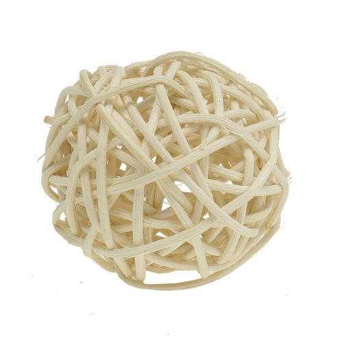 položky Ratanová koule bělená Ø4cm 24 ks