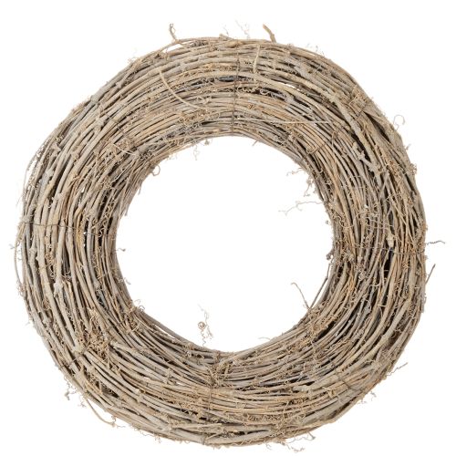 Dekorativní věnec, ratanové větve, bíle natřené, pro kreativní design, 50 cm nakoupit | Floristik24.cz