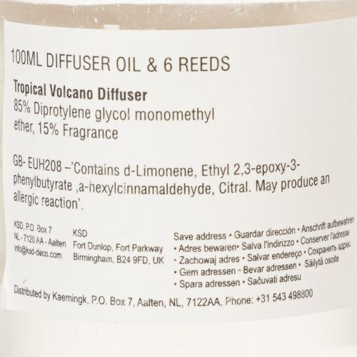 položky Difuzér do pokoje s vůní exotického kokosu a manga pro dlouhotrvající svěžest doma, 19 cm, 2 kusy