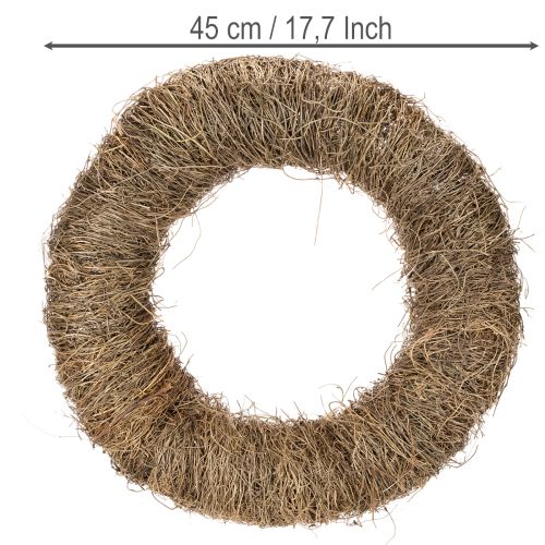 Věnec z vinné révy, neošetřený, kulatý, přírodní věnec k tvoření, 45 cm | Floristik24.cz