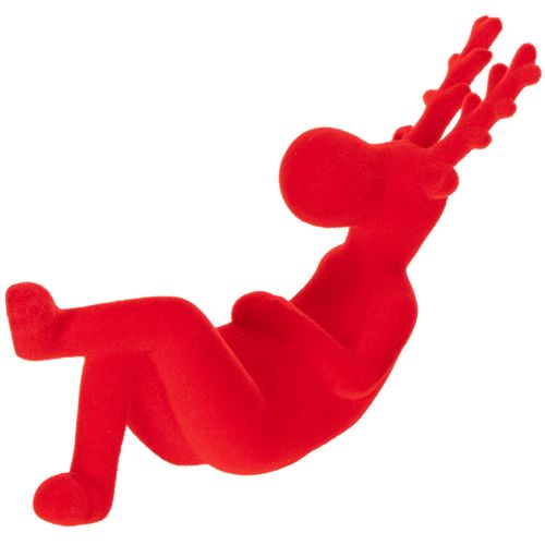 Dekorativní figurka soba, ležící, moderní design, 24 cm, 2 díly | Floristik24.cz