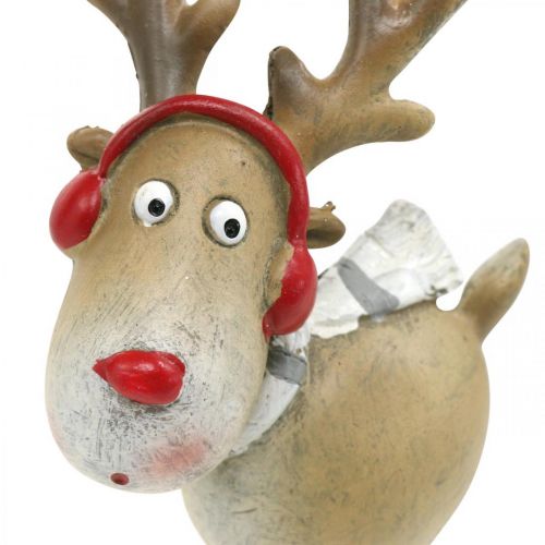 Floristik24 Deco figurka soba Vánoce s šátkem 7×4,5×12cm 4ks