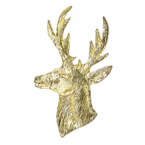 Ozdobné poprsí soba zlaté kovové 8cm × 4,8cm 8 ks