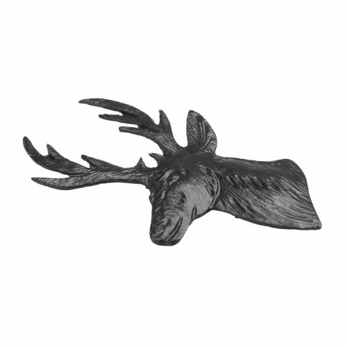 položky Ozdobné poprsí soba černé kovové 8cm × 4,8cm 8 ks