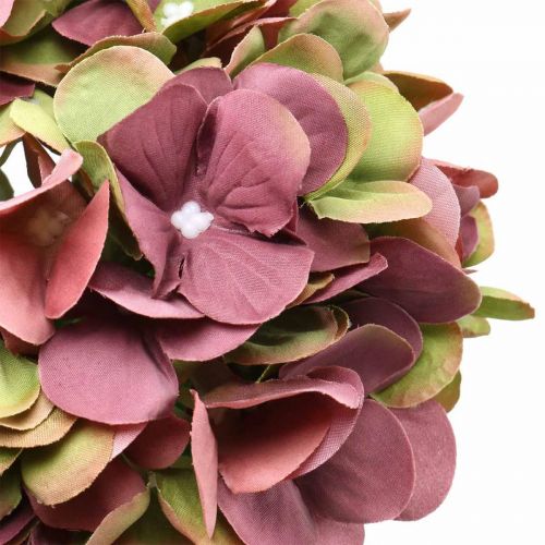 Floristik24 Hortenzie umělá růžová, bordeaux umělá květina velká 80cm