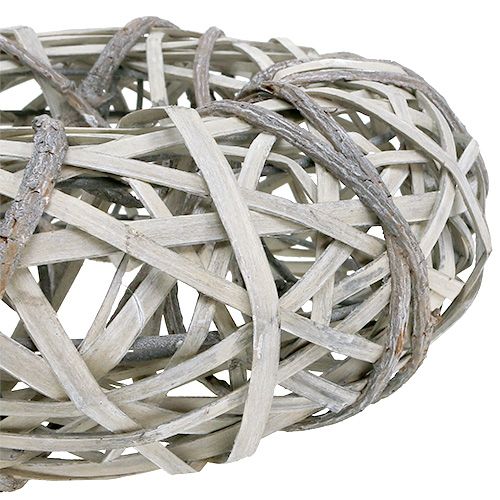 Floristik24 Kůrový věnec s vrbou malá šedá Ø28cm