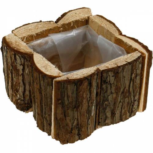 Floristik24 Kůra truhlíku na květiny truhlík dřevo 14×14cm