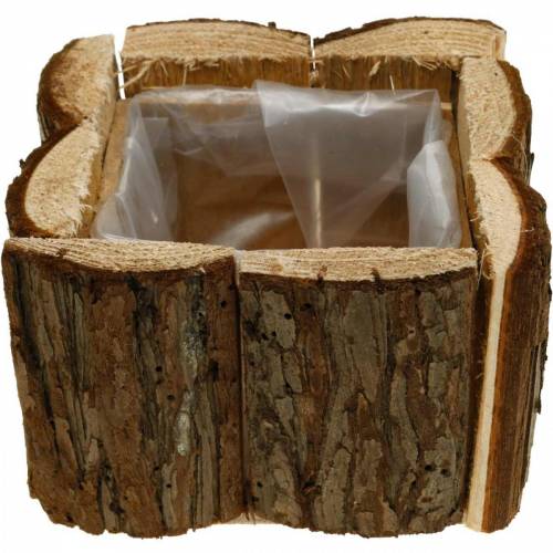 Floristik24 Kůra truhlíku na květiny truhlík dřevo 14×14cm