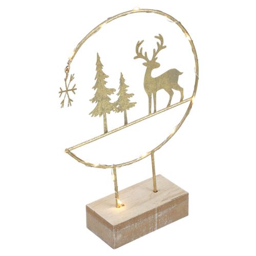Vánoční dekorace LED dekorace dekorace jelena na baterie H29cm