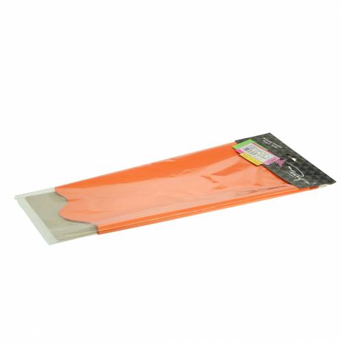 Floristik24 Manžeta Rondella oranžová pruhovaná Ø60cm 50p