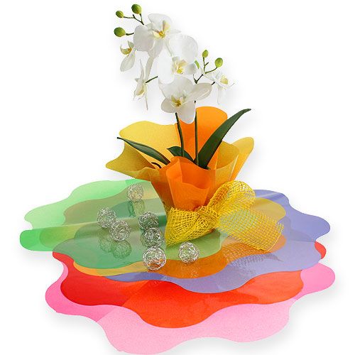 Floristik24 Květinová manžeta Ø40cm fialová 50ks