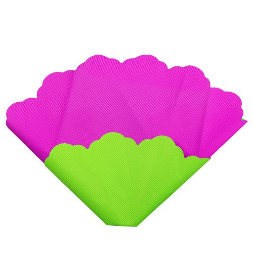 Floristik24 Rondella Ø48cm dvoubarevná růžovo-zelená 50p