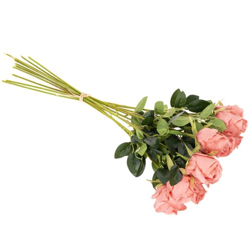 Umělé růže v kytici, dlouhý stonek 62 cm, 12 kusů | Floristik24.cz