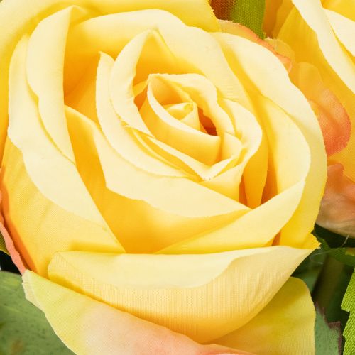 položky Květinová kytice růží pro elegantní dekoraci do obývacího pokoje 44cm 6ks