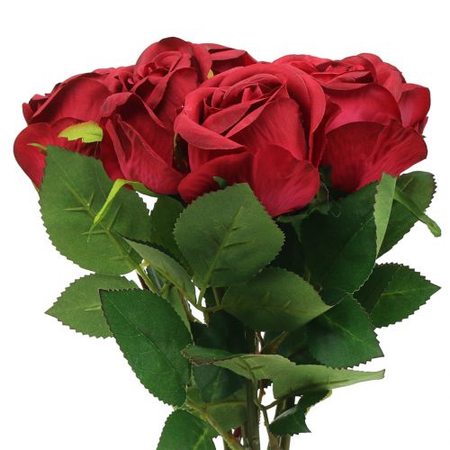 Floristik24 Růže červená 44cm 6ks