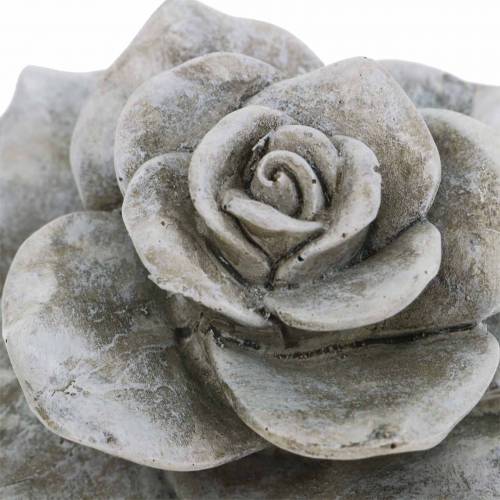 Floristik24 Deco rose šedá Ø9,3cm