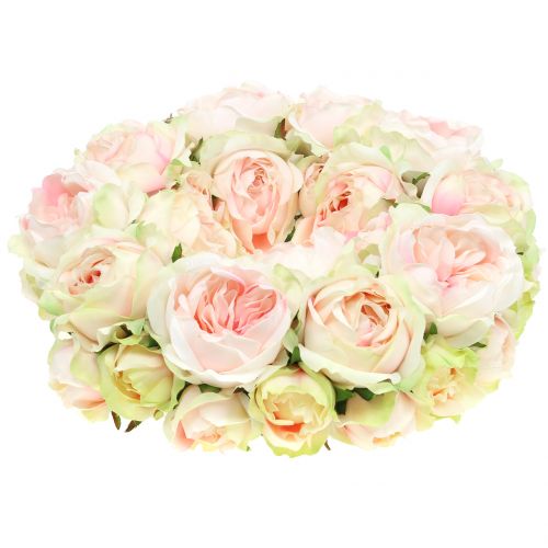 Floristik24 Růžencový krém / růžový Ø30cm